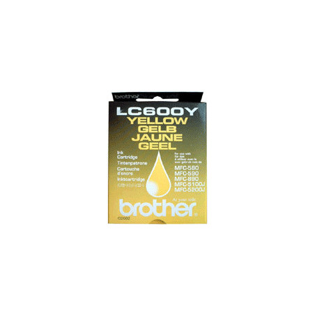 Tinteiro Amarelo Brother LC600Y